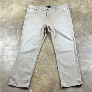 Lauren Ralph Lauren Women’s Tan Jeans
Size: 20 W